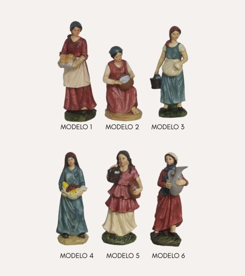 Pastora para Belén Navideño de Resina