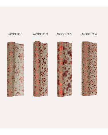 Malla Navideña con Diseño Metalizado