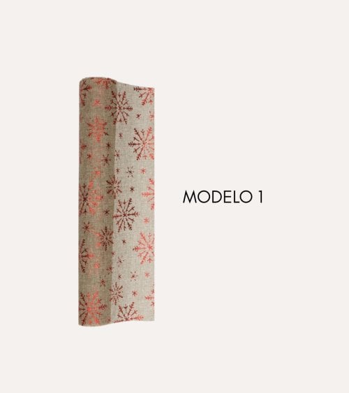 Malla Navideña con Diseño Metalizado