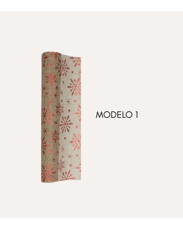 Malla Navideña con Diseño Metalizado