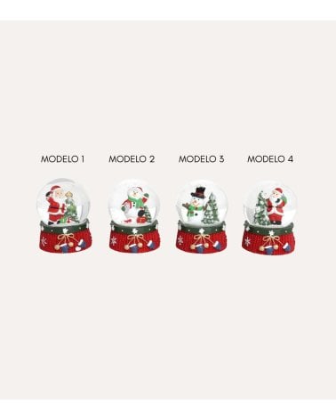 Bola de Nieve de Personajes Navideños