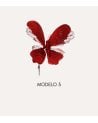 Mariposa Decorativa Navideña Paola con Clip