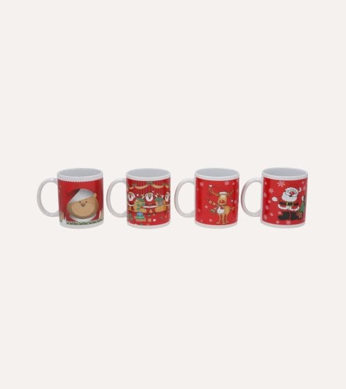 Taza de Cerámica con Personajes Navideños