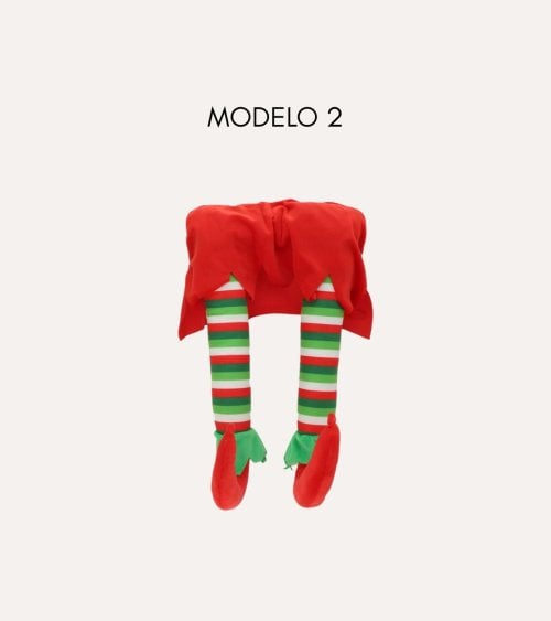 Colgante de Piernas de Elfo para Decoración Navideña