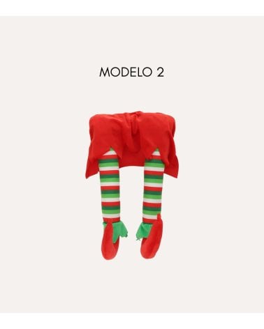 Colgante de Piernas de Elfo para Decoración Navideña