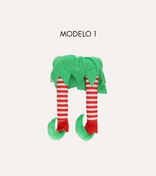 Colgante de Piernas de Elfo para Decoración Navideña