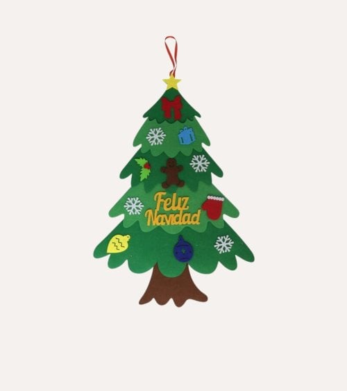 Decoración de Pared Árbol Navideño de Fieltro