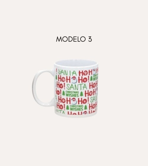Taza Mug con Motivos Navideños de Cerámica