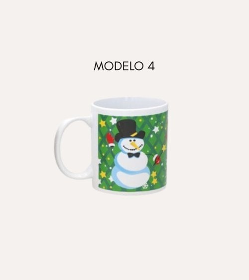 Taza Mug con Motivos Navideños de Cerámica