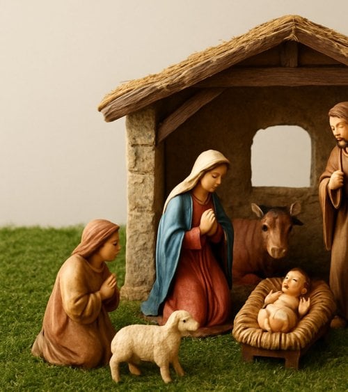 Suelo Decorado para Belén de Hierba