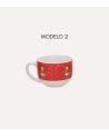 Taza Mug con Personajes Navideños de Cerámica