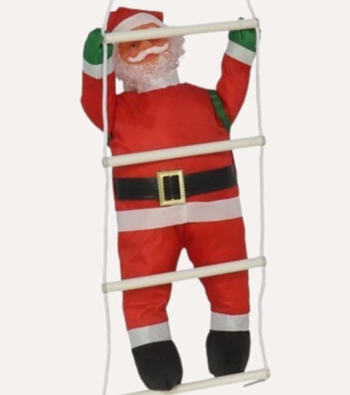 Decoración de Pared Papá Noel en Escalera