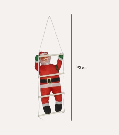 Decoración de Pared Papá Noel en Escalera