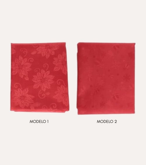 Mantel Decorativo Navideño con Efecto Satinado