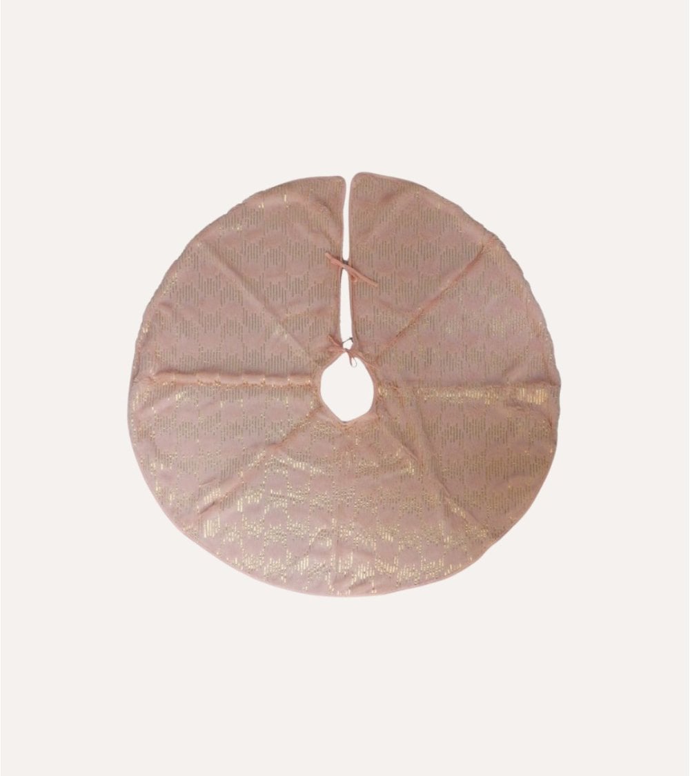 Alfombra para Árbol de Navidad con Rayas Brillantes