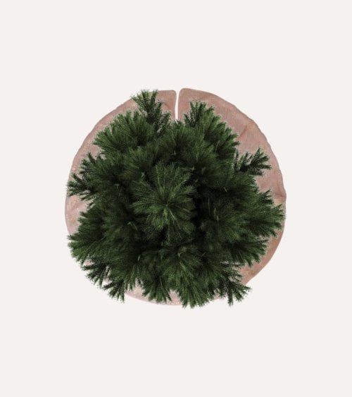 Alfombra para Árbol de Navidad con Rayas Brillantes