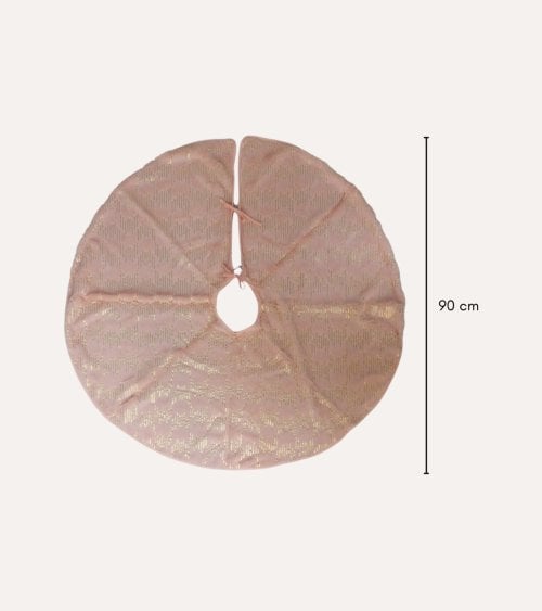 Alfombra para Árbol de Navidad con Rayas Brillantes