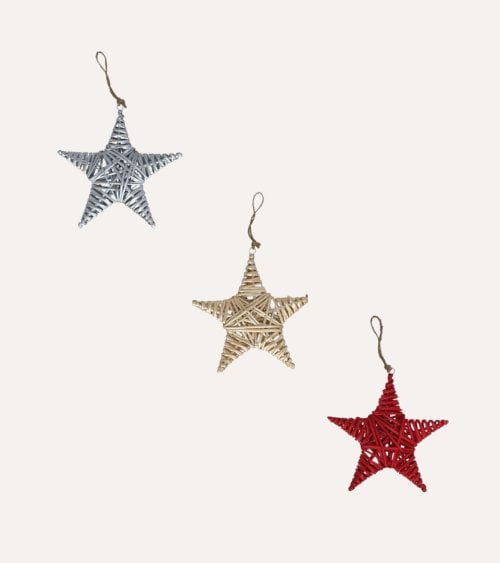 Colgante Decorativo Navideño Estrella para Árbol