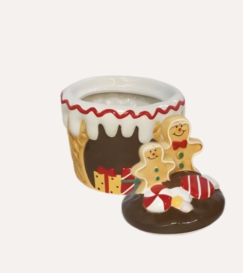 Tarro Decorativo Navideño de  Jengibre