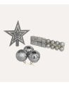 Set de 29 Bolas, Colgantes y Estrella para Árbol de Navidad