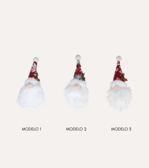 Colgante de Gnomo Navideño con Barba para Árbol