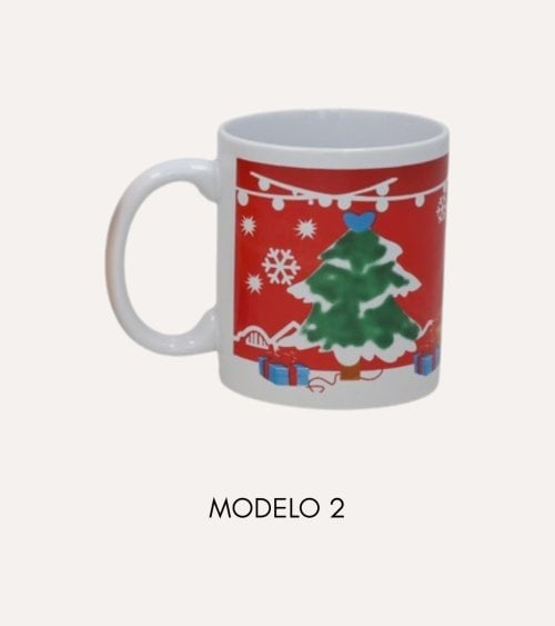Taza Mug con Tematica Navideña de Cerámica