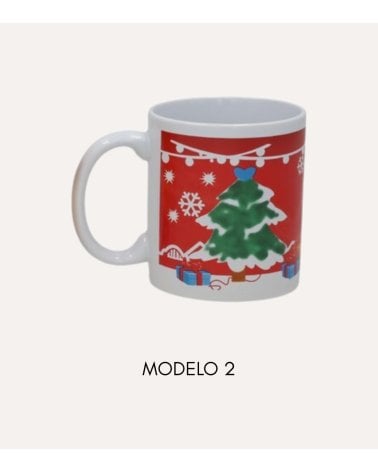 Taza Mug con Tematica Navideña de Cerámica
