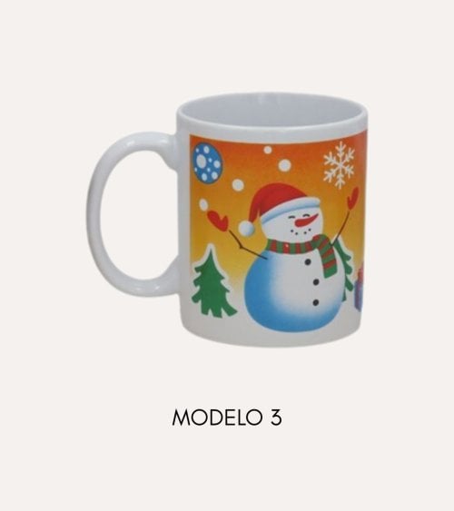Taza Mug con Tematica Navideña de Cerámica