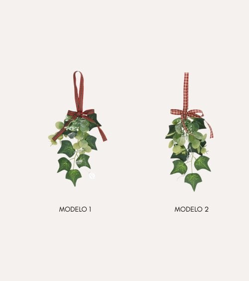 Colgante Muérdago Navideño Tradicional para Árbol