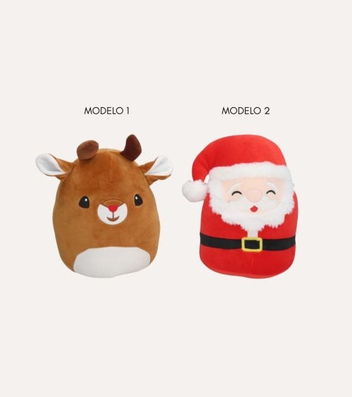 Peluche Squishy de Personaje Navideño de Poliéster