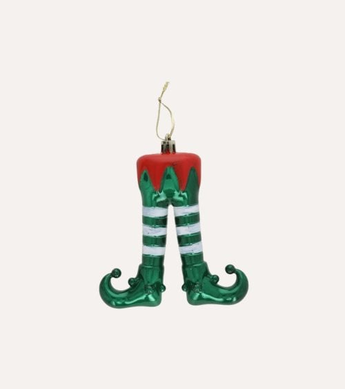 Colgante de Piernas de Elfo Navideño para Árbol