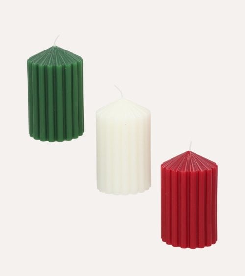 Vela Decorativa Dentada para Navidad