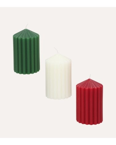 Vela Decorativa Dentada para Navidad