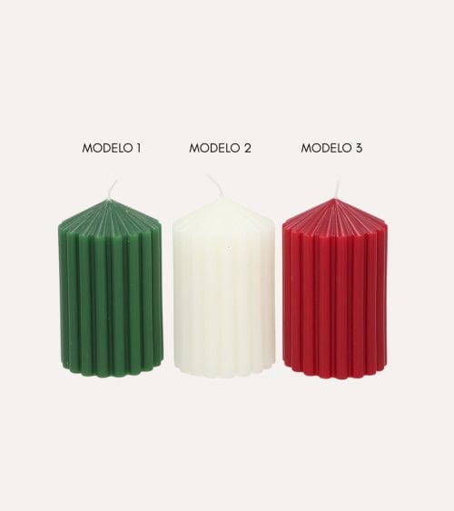 Vela Decorativa Dentada para Navidad