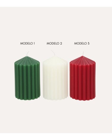 Vela Decorativa Dentada para Navidad