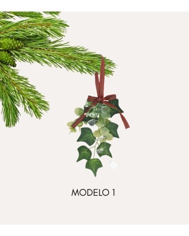 Colgante Muérdago Navideño Tradicional para Árbol