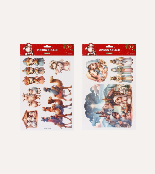 Pegatinas Navideñas para Ventana de Reyes Magos