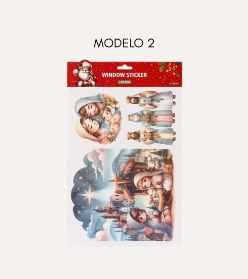 Pegatinas Navideñas para Ventana de Reyes Magos