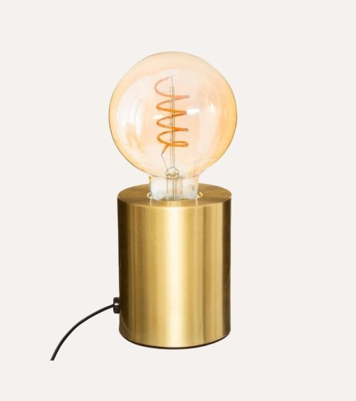 Lámpara de Mesa Base Saba de Acero