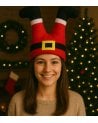 Gorro Navideño Con Piernas de Santa
