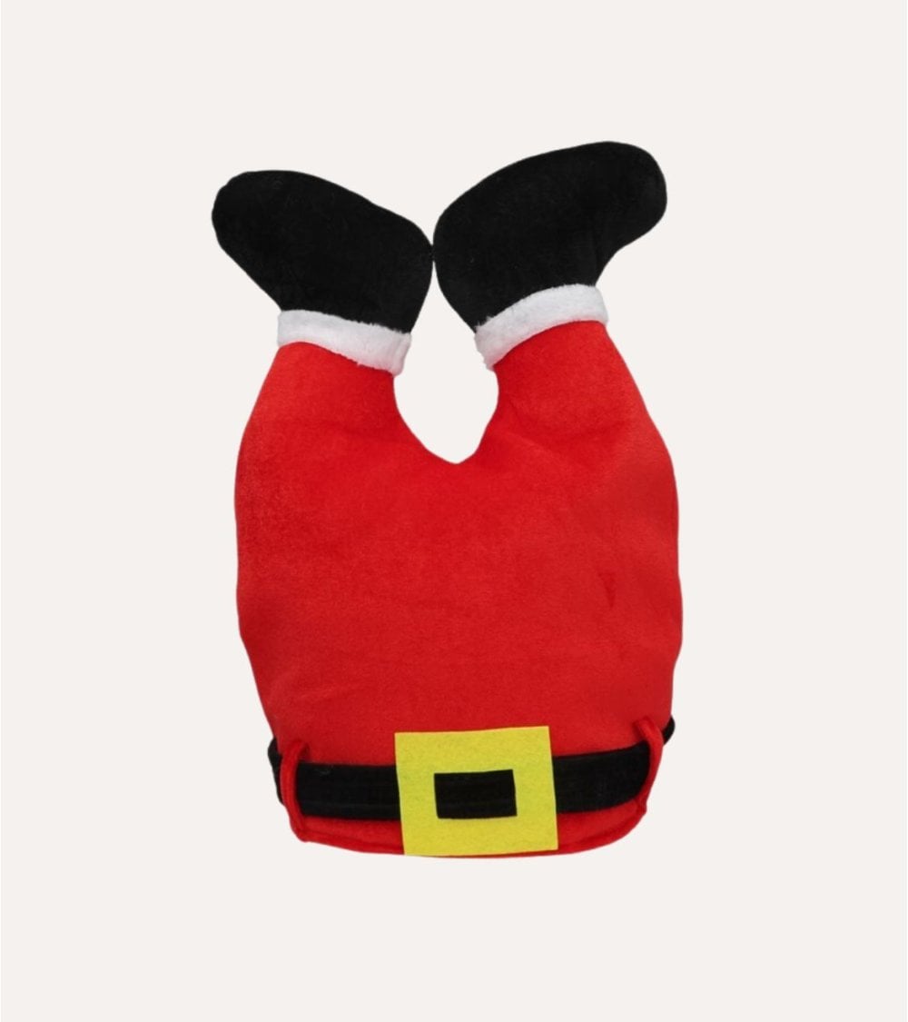 Gorro Navideño Con Piernas de Santa