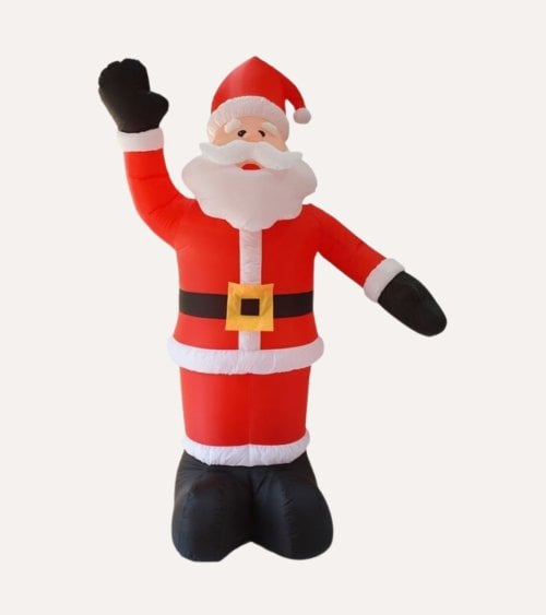 Hinchable Navideño Papá Noel con LED para Exterior