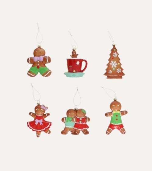 Colgante Navideño de Galleta de Jengibre para Árbol