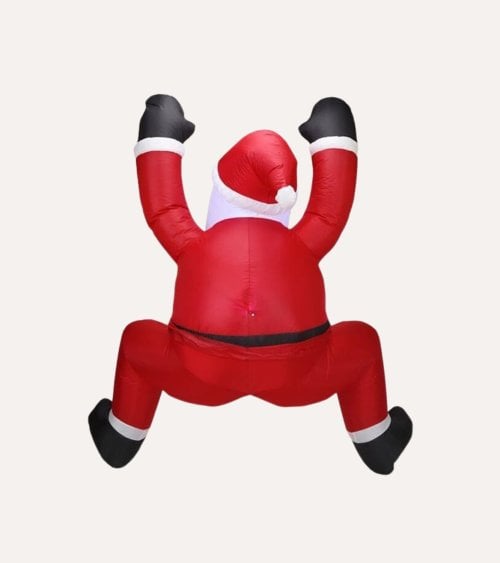 Hinchable Navideño Papá Noel Trepando de Poliéster