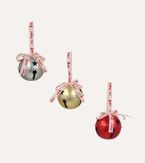 Colgante Bola de Cascabel Metalizado con Lazo