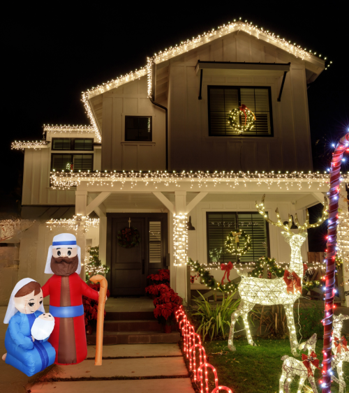 Hinchable Navideño Nacimiento del Niño Jesus