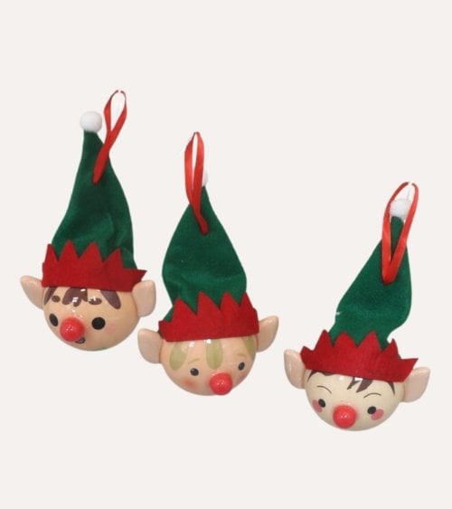 Colgante de Cara de Elfo con Gorro de Árbol