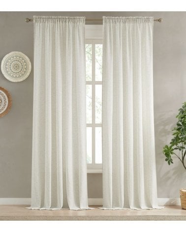 Visillo Línea Nature de Poliéster y Lino