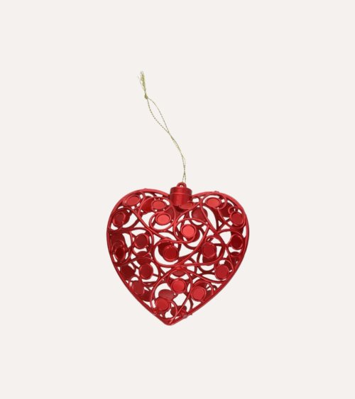 Colgante de Corazón Navideño para Árbol