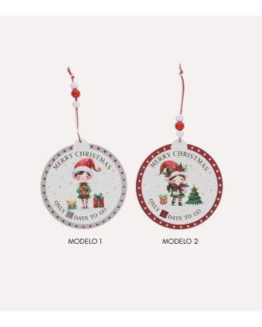 Colgante de Elfo Navideño Cuenta Atrás para Navidad